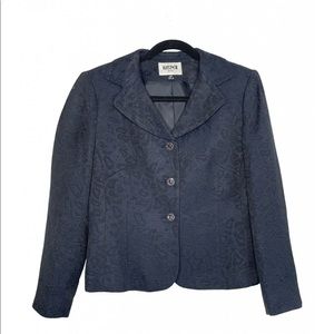 Vintage Navy Blue Size 10/12 Kasper Skirt Suit